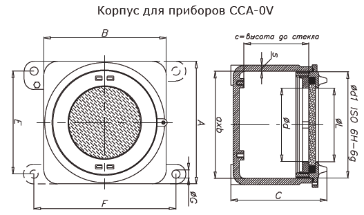 Взрывозащищенный корпус для приборов CCA-0V